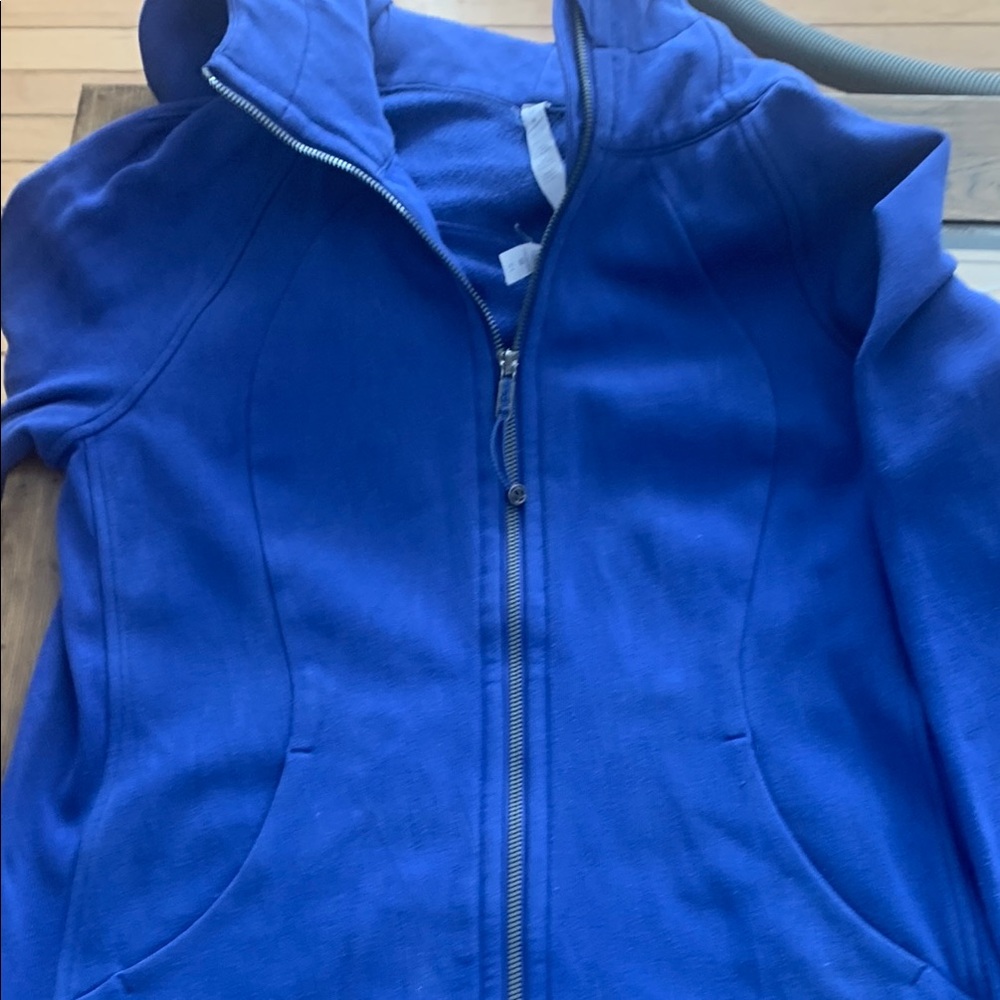 Lululemon light royal blue scuba hoodie size 12